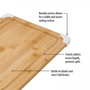 Bamboo multifunctionele antiskid snijplank