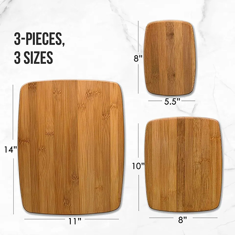 Bamboo Chopping Board Set Duo