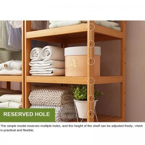 Drie -laags opbergrek vaste ejector hanger kleding display bamboerek