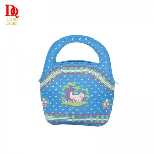 Neopreen geïsoleerde waterdichte draagbare mode -lunchtas vrouw studenten