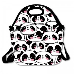 Neopreen herbruikbare wasbare picknick campingzak met riem thermische geïsoleerde lunch draagtas doos