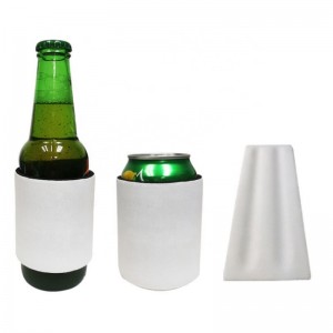 Sublimatie leeg 3 mmneopreen klap wrap kan koelere mouwhouder