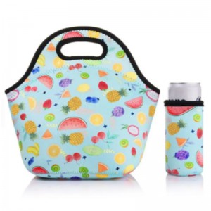 Groothandel Prijs aangepaste lunch Tote Bag kinderen schoollunchbox Tote zak geïsoleerdeneopreen thermische food lunch koeler tas