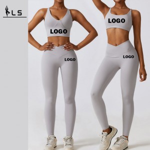 SC1067 Prijs 2 -delige set Women Yoga Set Wear Outfit Suit loop Set Yoga Suit Sport Leggings Women Fitness