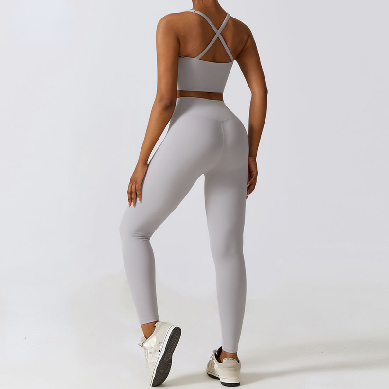 SC1067 Prijs 2 -delige set Women Yoga Set Wear Outfit Suit loop Set Yoga Suit Sport Leggings Women Fitness
