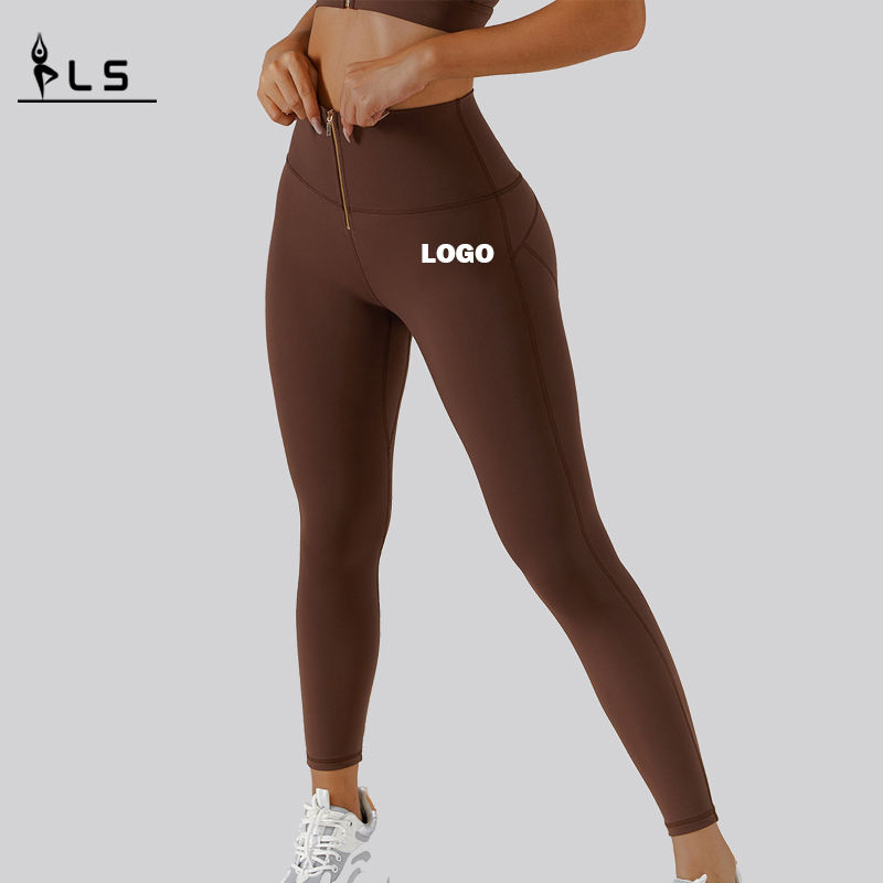 SC1097 75% Nylon 25% Spandex Leggings Sport voor vrouwen Gym Yogabroek Fitness Running Leggings