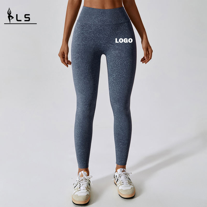 SC1092 aangepaste logo -leggings voor vrouwen push up leggings dames hoge taille scrunch butt yoga pant