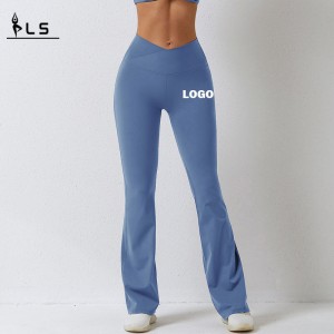 SC101011 Vierweg stretch 78% Nylon en 22% Spandex Scrunch Butt Flare Leggings Yoga Pants voor vrouwen