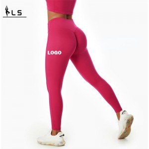 SC101010 Groothandel Prijs Hoge taille Yoga Pants Leggings Scrunch Butt Leggings voor vrouwen met aangepast logo