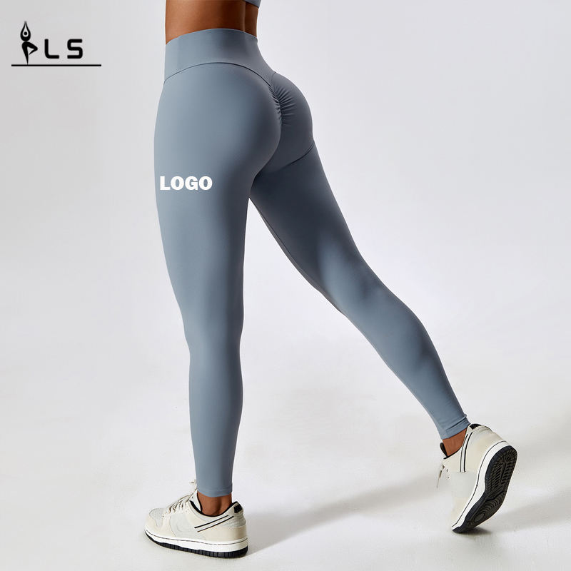 SC10107 Aangepaste ademende vierweg stretch broek Stretch High Taille snel droge yoga legging voor vrouwen