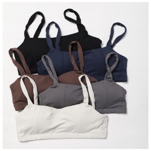 SC10132 Hoge kwaliteit Sport Top Women Fitness Yoga Bra Soft Stretch Compressie Yoga Shoulder Sports beha