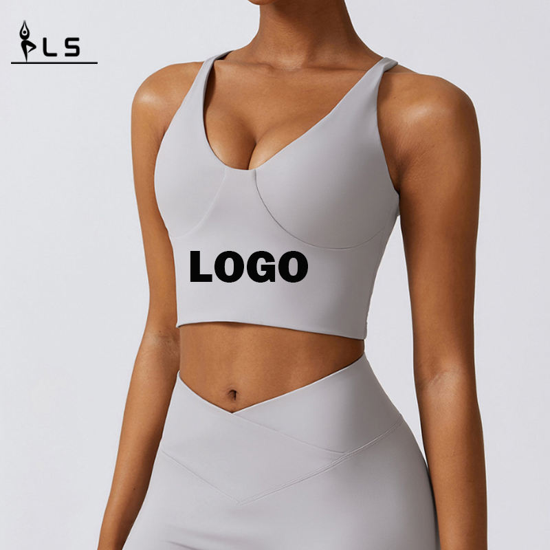 SC10136 YOGA BRA HOGE KWALITEIT Women Training Sports Fitness Custom Logo Sports Top Gym beha Yoga