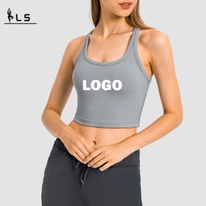 SC10241 Tops Quick Dry Fited Tank Top Gym Sports Yoga Fitness Crop Tops Tanktop Women \\\\ \'s T-shirts