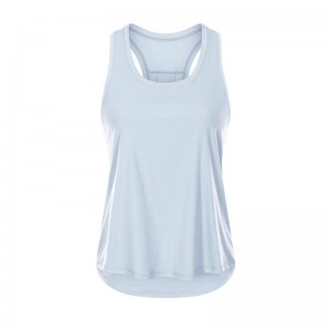 SC10256 dames tanktops lente mode losse blouse yoga vest tank tops dames yoga tanktop open terug