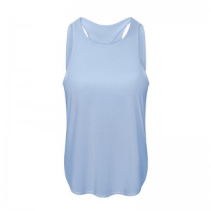 SC102512 Spring Fashion Loose Blouse Hollow workout Tops Yoga Women \\\\ \'s tanktop dames yoga tanktop open terug