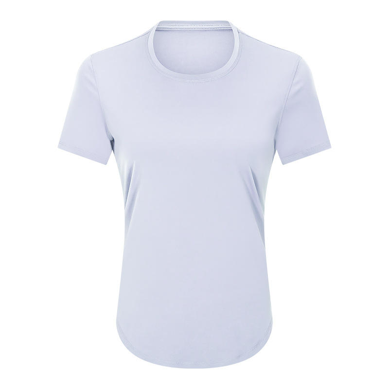 SC102611 Verkoop Ademend snel drogende vrije tijd yoga t-shirts korte mouw sport yoga training los