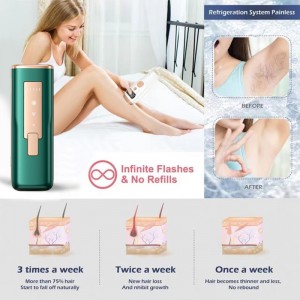 IPL Herenverwijdering 2023 Laser Haarremover Epilator Sapphire Ice Cooling Haartferne