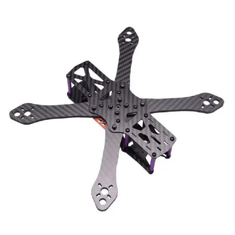 Hoge precisie aangepaste koolstofvezel plaat frame snijden voor ARM FPV Racing Drone Quadcopter frames Aerospace Aircraft