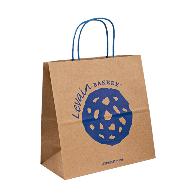 Aangepaste milieuvriendelijke bruine cadeau -boodschappen Herhaalpapier Kraft verpakkingszakken met uw eigen logo bolsas de Papel Kraft Bag