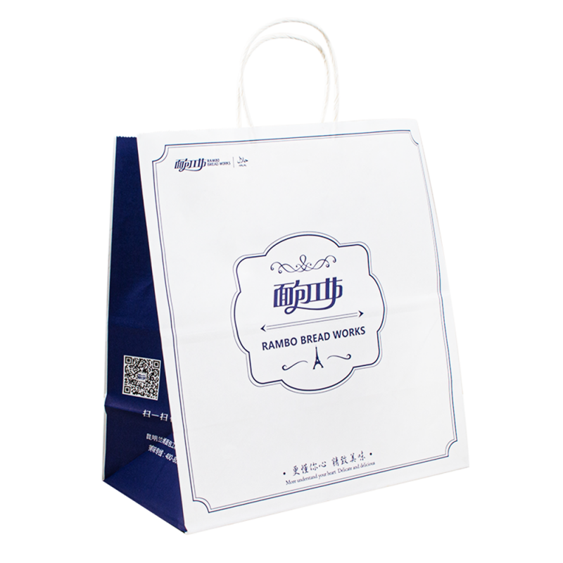 UPACK 2024 FACTORY Aangepaste kraftpapierzakken met uw eigen persoonlijke logo winkelen geschenk papieren zakken