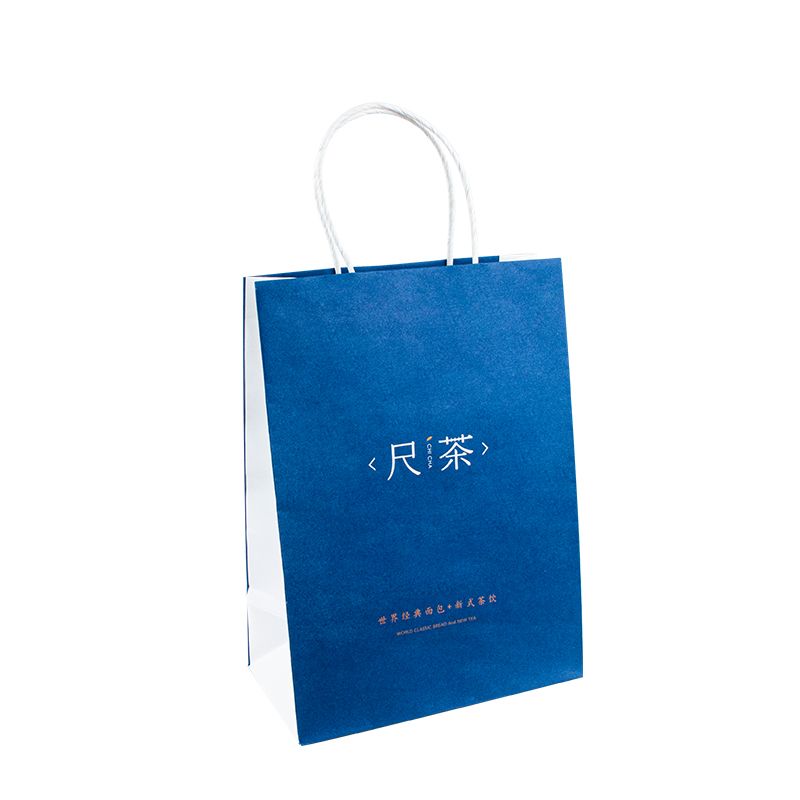 Custom Gedrukt uw eigen logo voor restaurant Catering Food afhaalmaaltijden Togo verpakking Kraft Brown Paper Bag met handgrepen