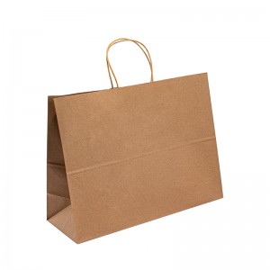 Kraft Paper Shop Bag Paper cadeauzakken met handgrepen klein winkelfeestje papieren zak op maat