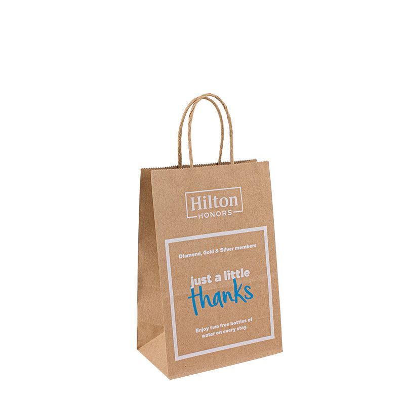 Gerecyclede papieren zakken dragen voedseltas kleding aangepaste afdruk papieren zak