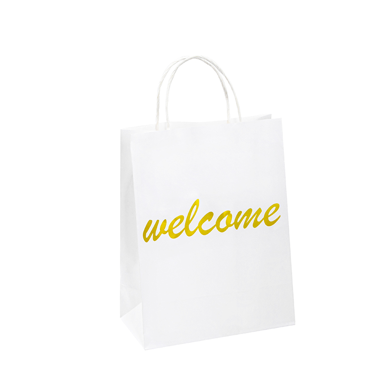 Bedankt papieren tas je promotionele kraft papieren winkelzak papier cadeauzakken met handgrepen kraft papieren zak