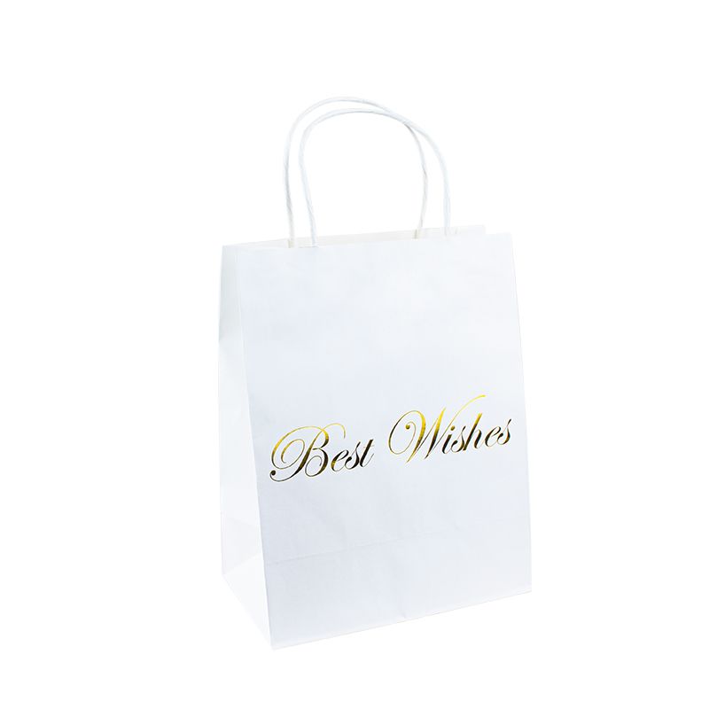 Bedankt papieren tas je promotionele kraft papieren winkelzak papier cadeauzakken met handgrepen kraft papieren zak