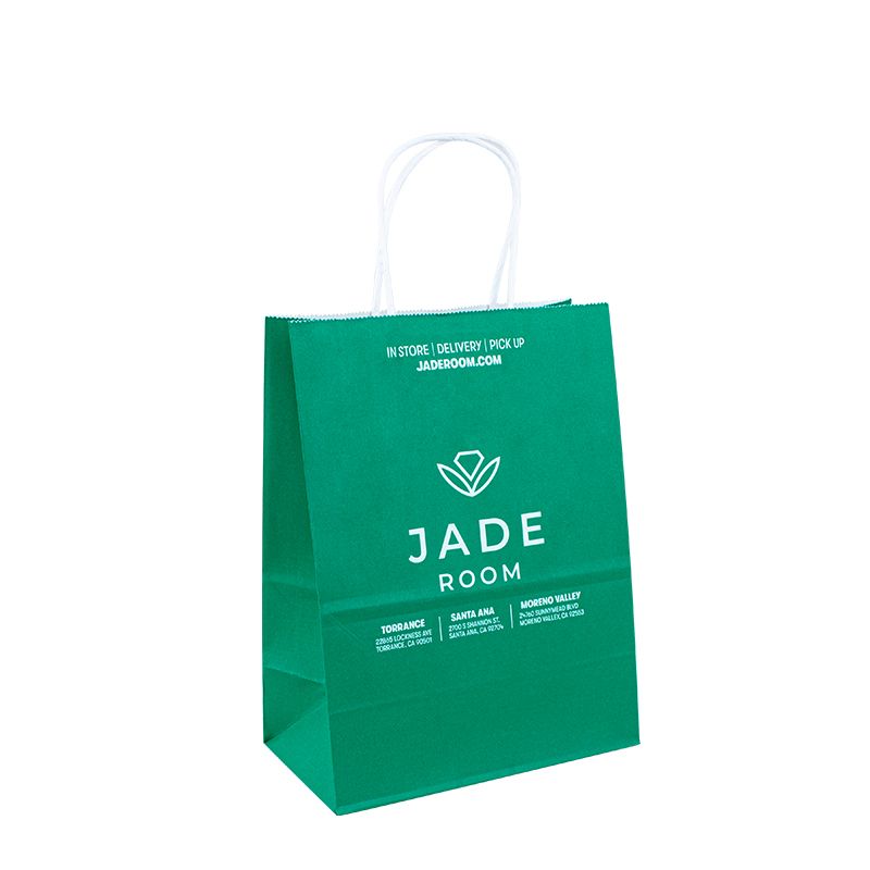 Kraft Bag Promotionele feestverpakking Roze luxe papieren zak met uw eigen logo