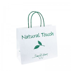 Handvat met papieren zakbruine papieren zakken afdruk Handgreep Designer voor verpakking papieren tas cadeau