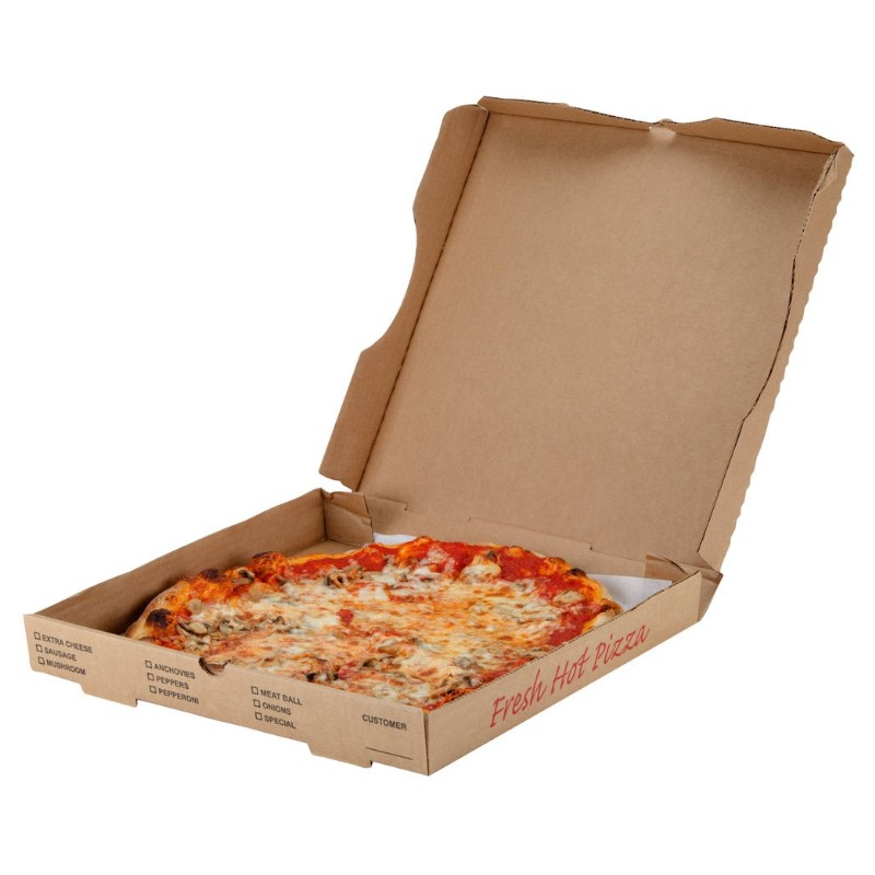 Gedrukte kraftpizzabak