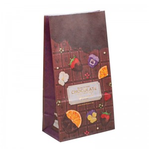 Papierzakken met uw eigen logo snoeppapiertas Aangepaste afdruk Logo Aangepaste papieren zak eten papierzak