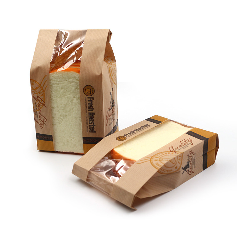 Multi -size kraft papierverpakkingszakken milieuvriendelijk biologisch afbreekbaar voor het wegnemen van brood