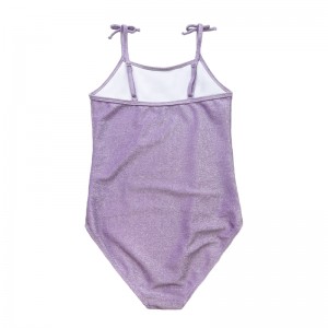Purple Children \\\\\'s Halter Bow Basic Silver Wire eendelig zwempak