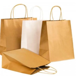 Kraft papieren zak met je eigen logo