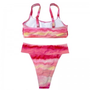 Rose-pink gradiënt met brede schouderriem comfortplekken