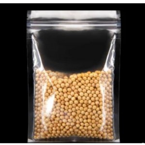 Hersluitbare platte voedselverpakkingzakje Zipper Matte heldere ritssluiting plastic tas