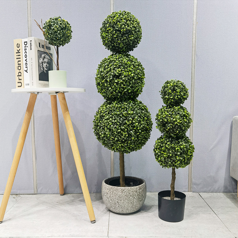 Factory Direct Faux buxus Buxus Duurzaam alleseizoen veilig en onschadelijk kunstmatige grasbal voor tuinleverancier Bruiloft Decor