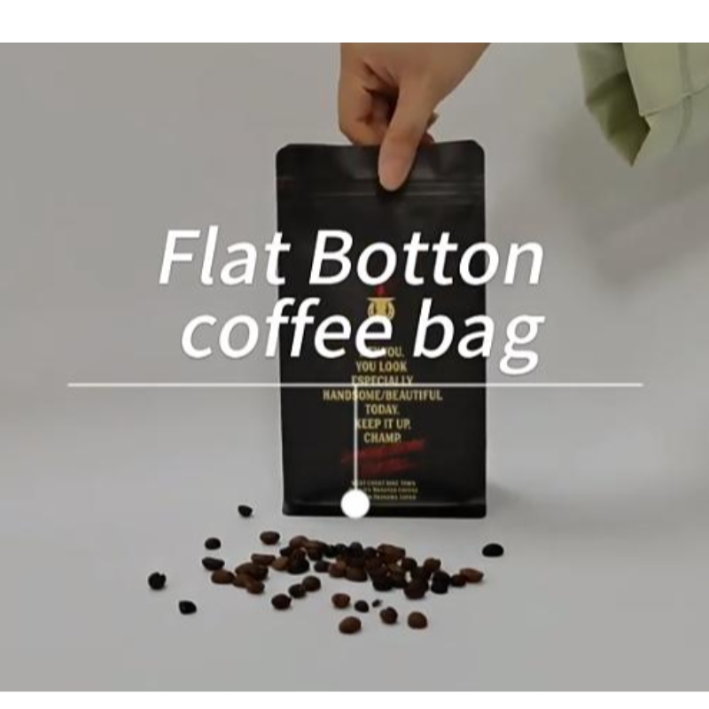 Milieuvriendelijke koffietassen met klep- en ritssluitingsverpakkingszakken