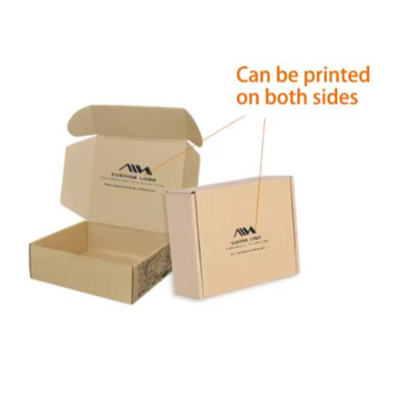 Aangepast ontwerp logo geprinte luxe gegolfde verpakking cadeau verzending verpakking papieren dozen mailer verzendkast