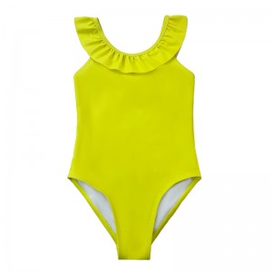 Ruche-strap kinderen badmode opruiming overschot baby zwemkleding meisjes zwemkleding kinderen bikini