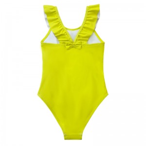 Ruche-strap kinderen badmode opruiming overschot baby zwemkleding meisjes zwemkleding kinderen bikini