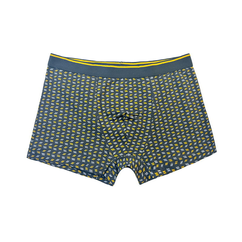 Pas gewone kleur ondergoed mode volledig gedrukte comfortabele zachte mannen ondergoed Men's kerstboxer -briefs aan