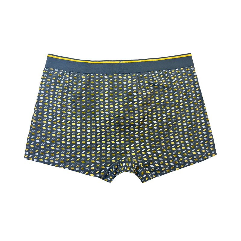 Pas gewone kleur ondergoed mode volledig gedrukte comfortabele zachte mannen ondergoed Men's kerstboxer -briefs aan