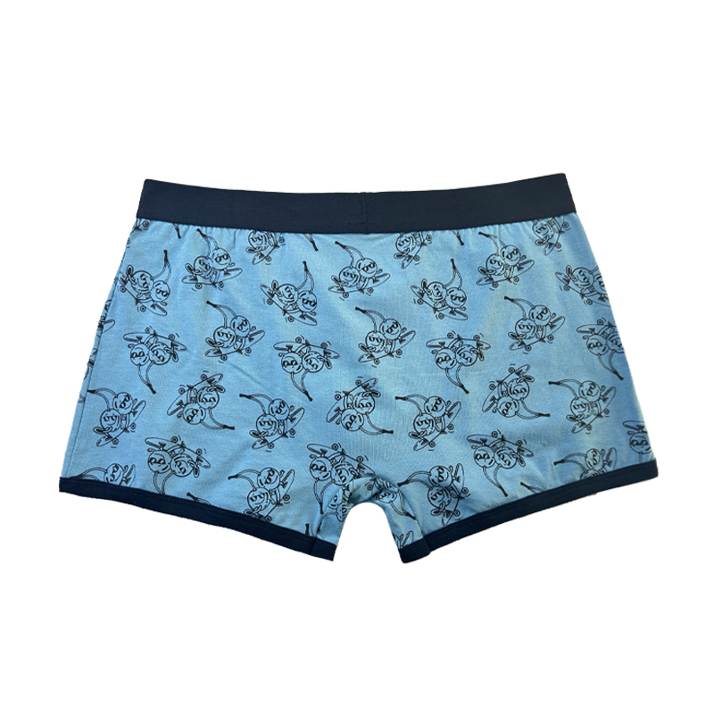 Gewone kleur ondergoed mannen \\ 's kerstboxer -briefs mode full -geprinte comfortabele zachte soft aanpassing mannen ondergoed