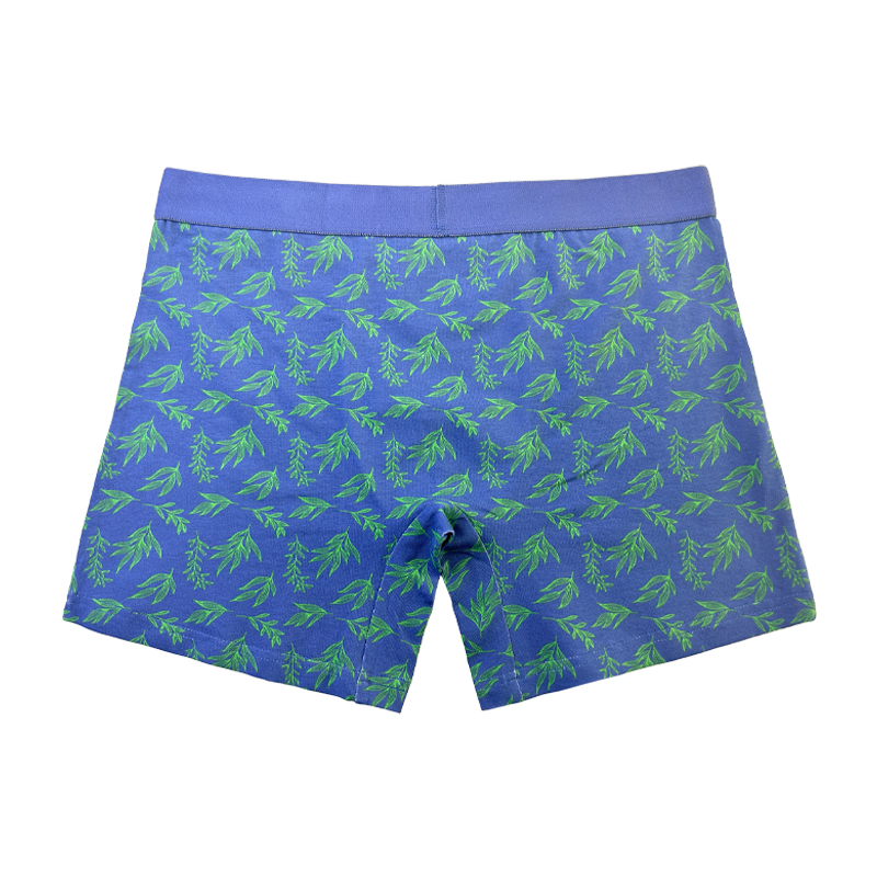 Fashion Full -geprinte gewone kleur ondergoed Men \\ 's kerstboxer -briefs Comfortabele zachte mannen ondergoed aanpassen