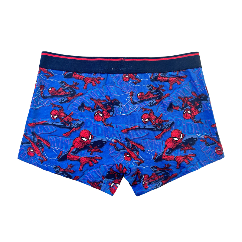 Baby Navy Blue Spider-Man Print Comfort Basic Boy onderbroek Kleurcontrast