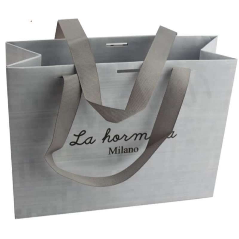 Groothandel aangepast Luxe Craft Gift Brown White Packaging Bolsa de Papel Gedrukte winkelcadeau Tas Kraft Paper Bags met uw eigen logo