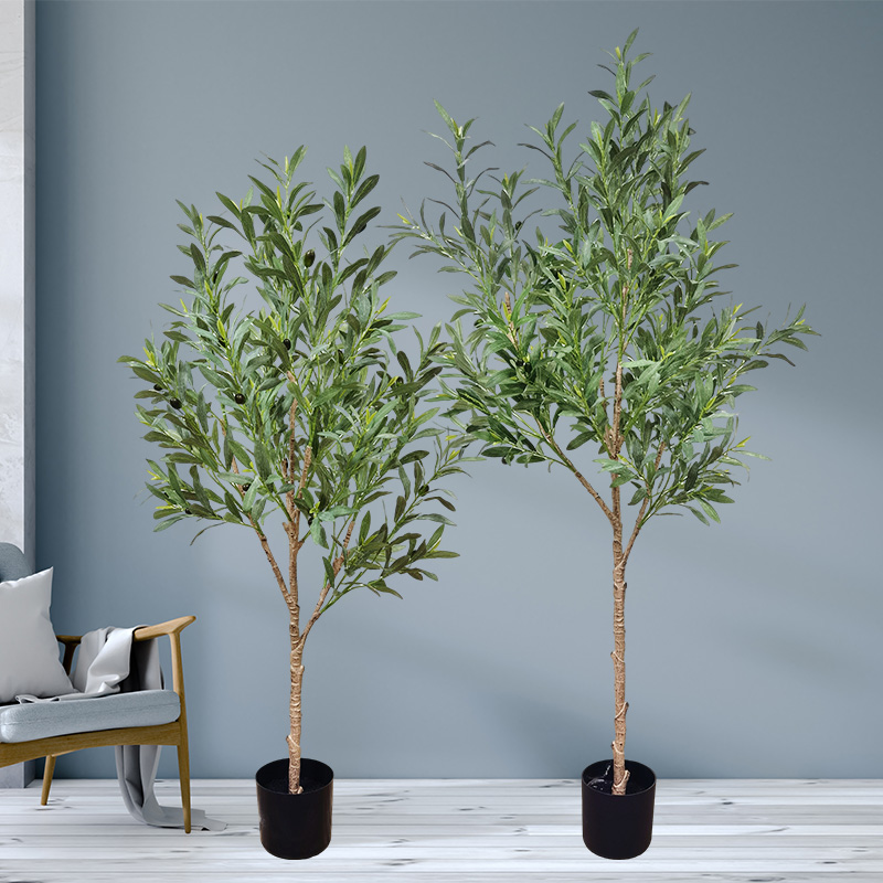 Aangepaste maat faux boom bonsai planten duurzame levendige olijfboom voor tuinleverancier bruiloft decor tuinierendecoraties